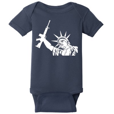 Statue of Liberty AR-15 Gun Rights Baby Bodysuit