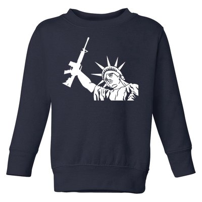 Statue of Liberty AR-15 Gun Rights Toddler Sweatshirt