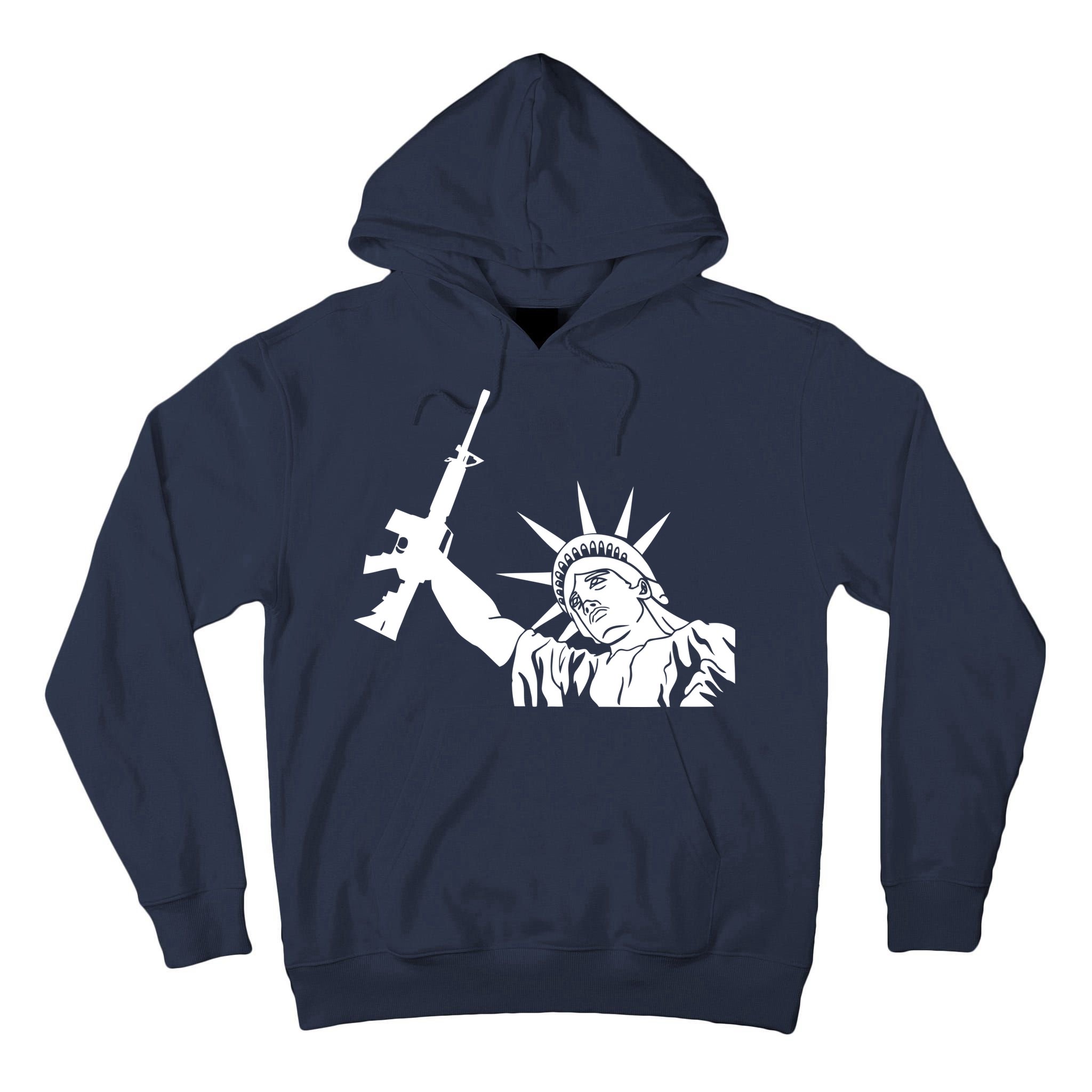 Statue of Liberty AR-15 Gun Rights Tall Hoodie