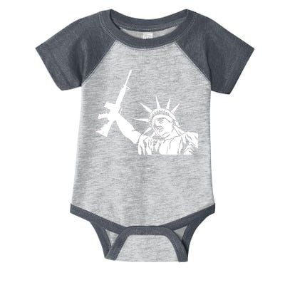 Statue of Liberty AR-15 Gun Rights Infant Baby Jersey Bodysuit