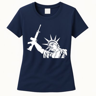 Statue of Liberty AR-15 Gun Rights Womens T-Shirt