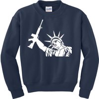 Statue of Liberty AR-15 Gun Rights Kids Sweatshirt