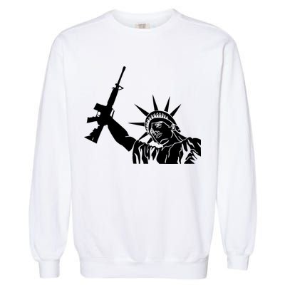 Statue of Liberty AR-15 Gun Rights Garment-Dyed Sweatshirt