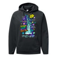 Statue of Liberty Cities of New York Performance Fleece Hoodie