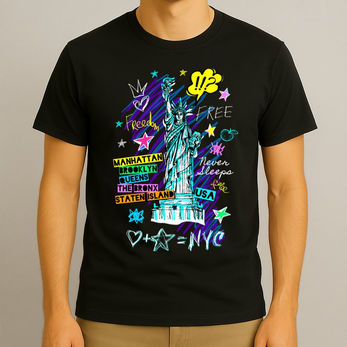 Statue of Liberty Cities of New York T-Shirt