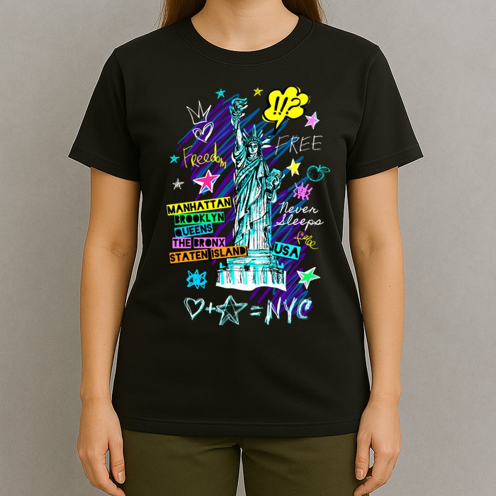 Statue of Liberty Cities of New York T-Shirt