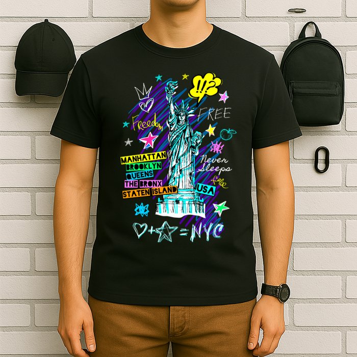 Statue of Liberty Cities of New York T-Shirt