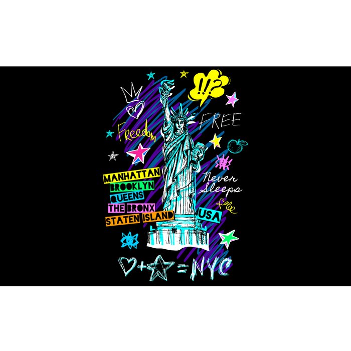 Statue of Liberty Cities of New York Bumper Sticker