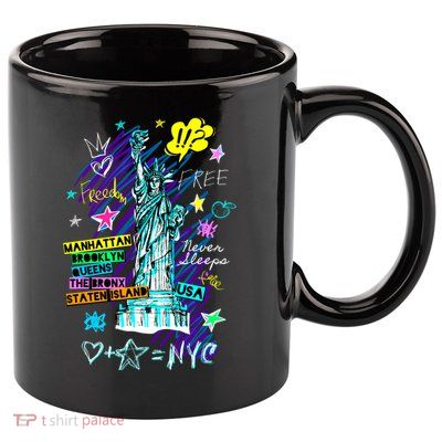 Statue of Liberty Cities of New York 11oz C Handle Ceramic Mug