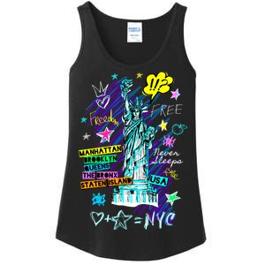 Statue of Liberty Cities of New York Ladies Essential Tank