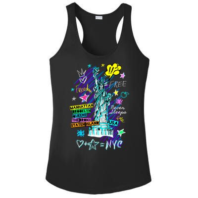 Statue of Liberty Cities of New York Ladies PosiCharge Competitor Racerback Tank