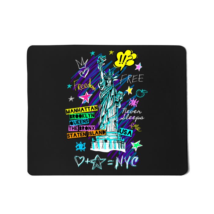 Statue of Liberty Cities of New York Mousepad