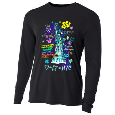 Statue of Liberty Cities of New York Cooling Performance Long Sleeve Crew