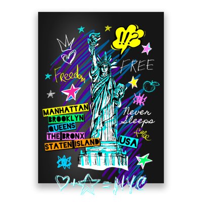 Statue of Liberty Cities of New York Poster