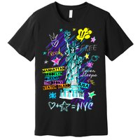 Statue of Liberty Cities of New York Premium T-Shirt