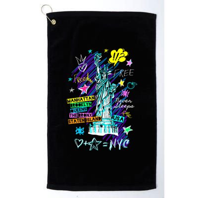 Statue of Liberty Cities of New York Platinum Collection Golf Towel