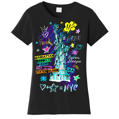 Statue of Liberty Cities of New York Women's T-Shirt