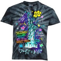 Statue of Liberty Cities of New York Kids Tie-Dye T-Shirt