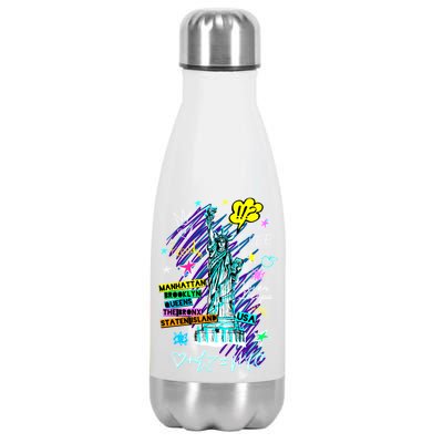 Statue of Liberty Cities of New York Stainless Steel Insulated Water Bottle