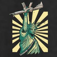 Statue Of Liberty Holding Gun Adult Drive Performance Visor