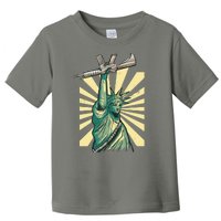 Statue Of Liberty Holding Gun Toddler T-Shirt