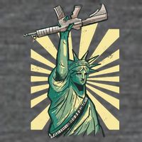 Statue Of Liberty Holding Gun Kids T-Shirt