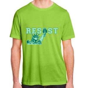 Statue of Liberty Resist Graphic Resistance Anti Trump Adult ChromaSoft Performance T-Shirt