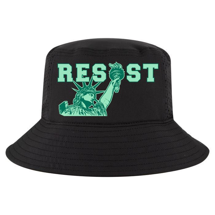 Statue of Liberty Resist Graphic Resistance Anti Trump Cool Comfort Performance Bucket Hat