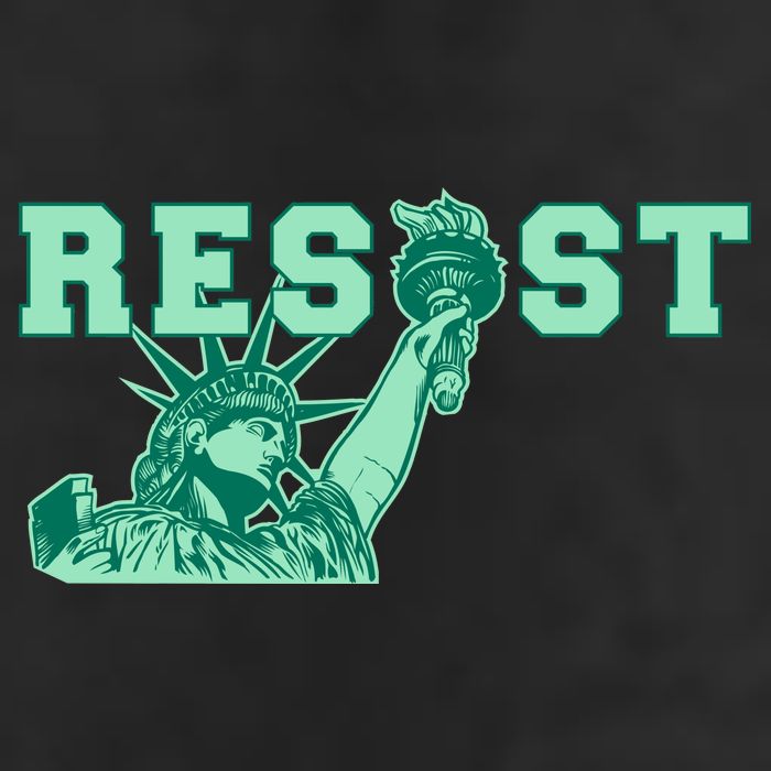 Statue of Liberty Resist Graphic Resistance Anti Trump Cool Comfort Performance Bucket Hat