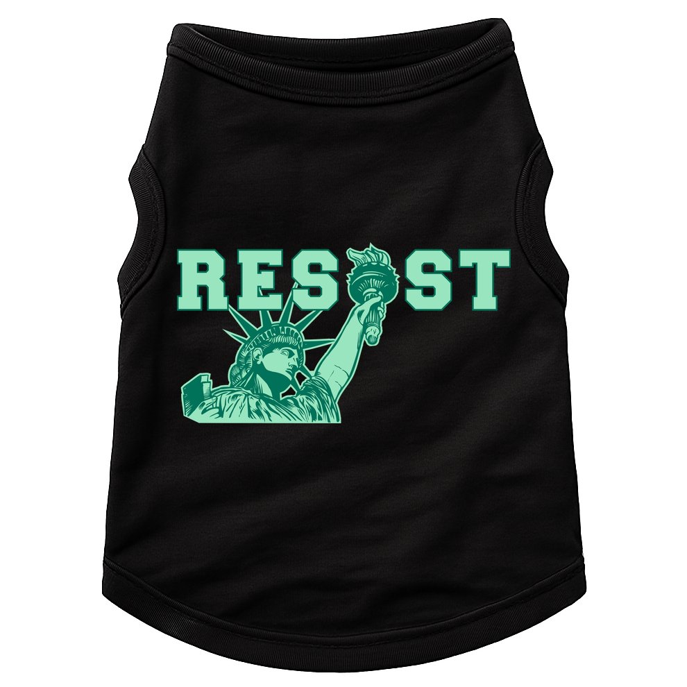 Statue of Liberty Resist Graphic Resistance Anti Trump Doggie Tank