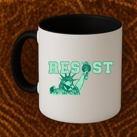 Statue of Liberty Resist Graphic Resistance Anti Trump Mug