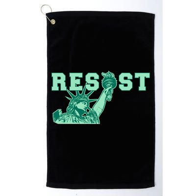 Statue of Liberty Resist Graphic Resistance Anti Trump Golf Towel