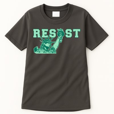 Statue of Liberty Resist Graphic Resistance Anti Trump Tall T-Shirt
