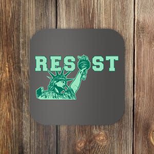 Statue of Liberty Resist Graphic Resistance Anti Trump Coaster