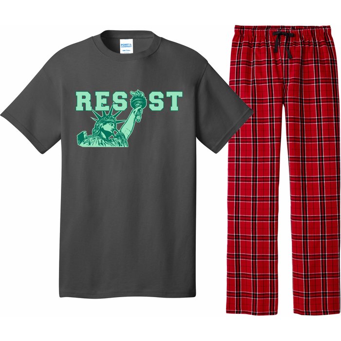 Statue of Liberty Resist Graphic Resistance Anti Trump Pajama Set