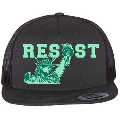 Statue of Liberty Resist Graphic Resistance Anti Trump Flatbill Hat