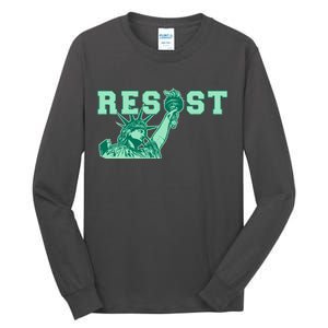 Statue of Liberty Resist Graphic Resistance Anti Trump Tall Long Sleeve T-Shirt