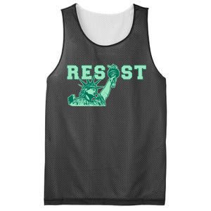 Statue of Liberty Resist Graphic Resistance Anti Trump Mesh Reversible Basketball Jersey Tank