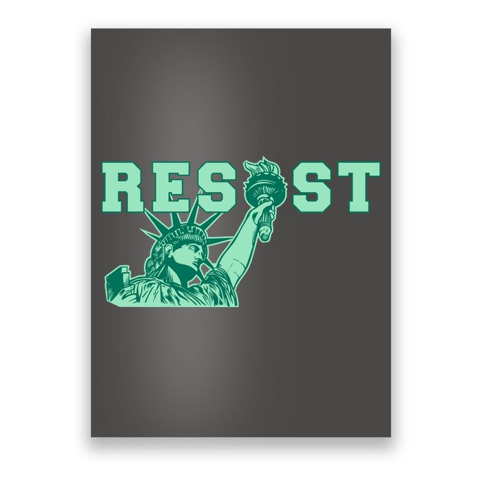 Statue of Liberty Resist Graphic Resistance Anti Trump Poster