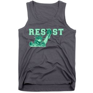 Statue of Liberty Resist Graphic Resistance Anti Trump Tank Top