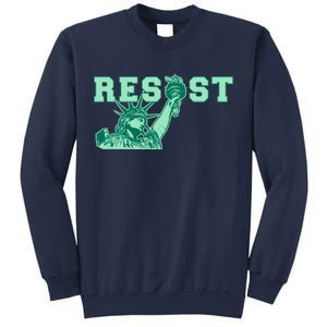 Statue of Liberty Resist Graphic Resistance Anti Trump Sweatshirt