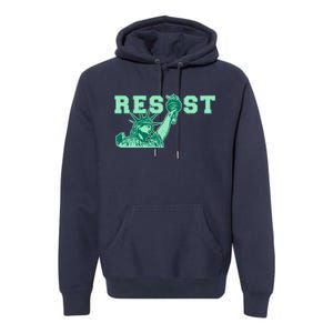 Statue of Liberty Resist Graphic Resistance Anti Trump Premium Hoodie