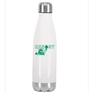 Statue of Liberty Resist Graphic Resistance Anti Trump Stainless Steel Insulated Water Bottle