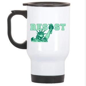 Statue of Liberty Resist Graphic Resistance Anti Trump Stainless Steel Travel Mug