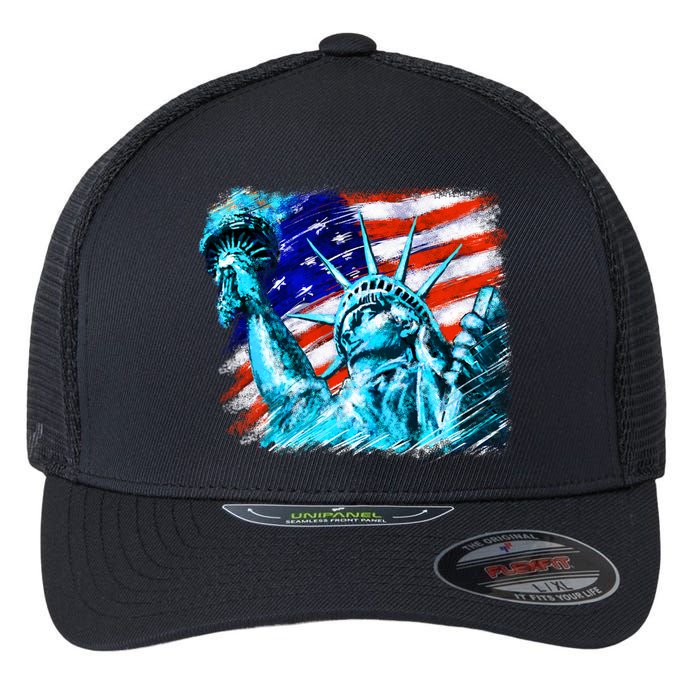 Statue Of Liberty USA Flexfit Unipanel Trucker Cap