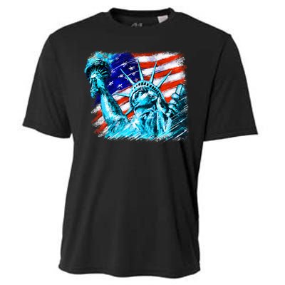 Statue Of Liberty USA Cooling Performance Crew T-Shirt