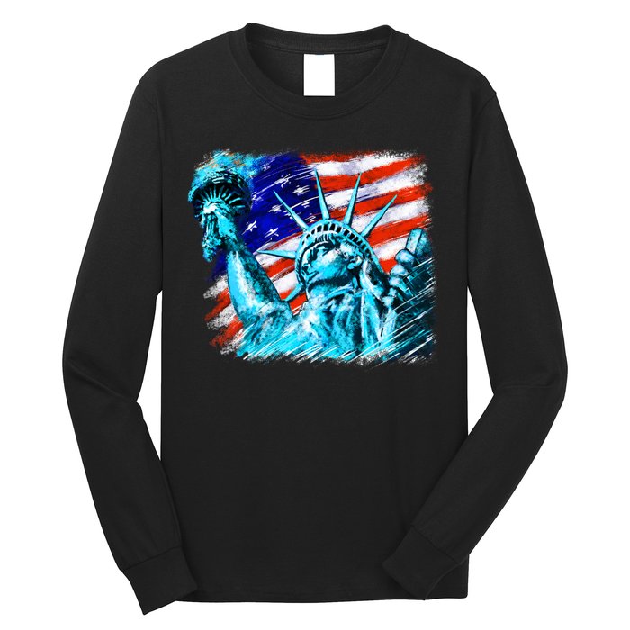 Statue Of Liberty USA Long Sleeve Shirt