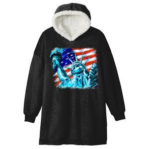 Statue Of Liberty USA Hooded Wearable Blanket