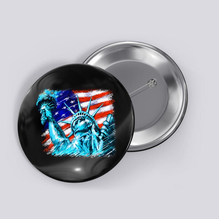 Statue Of Liberty USA Button