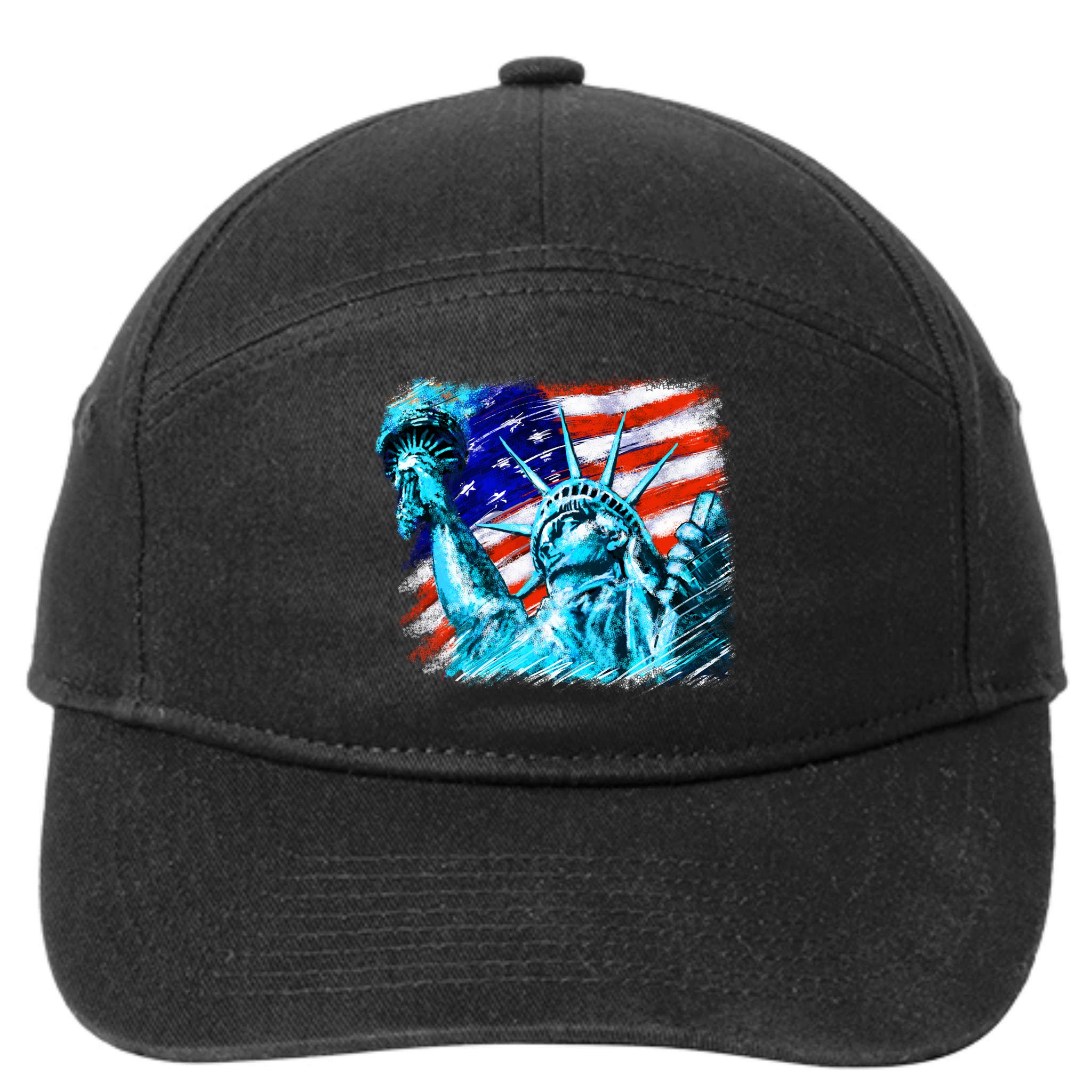 Statue Of Liberty USA 7-Panel Snapback Hat